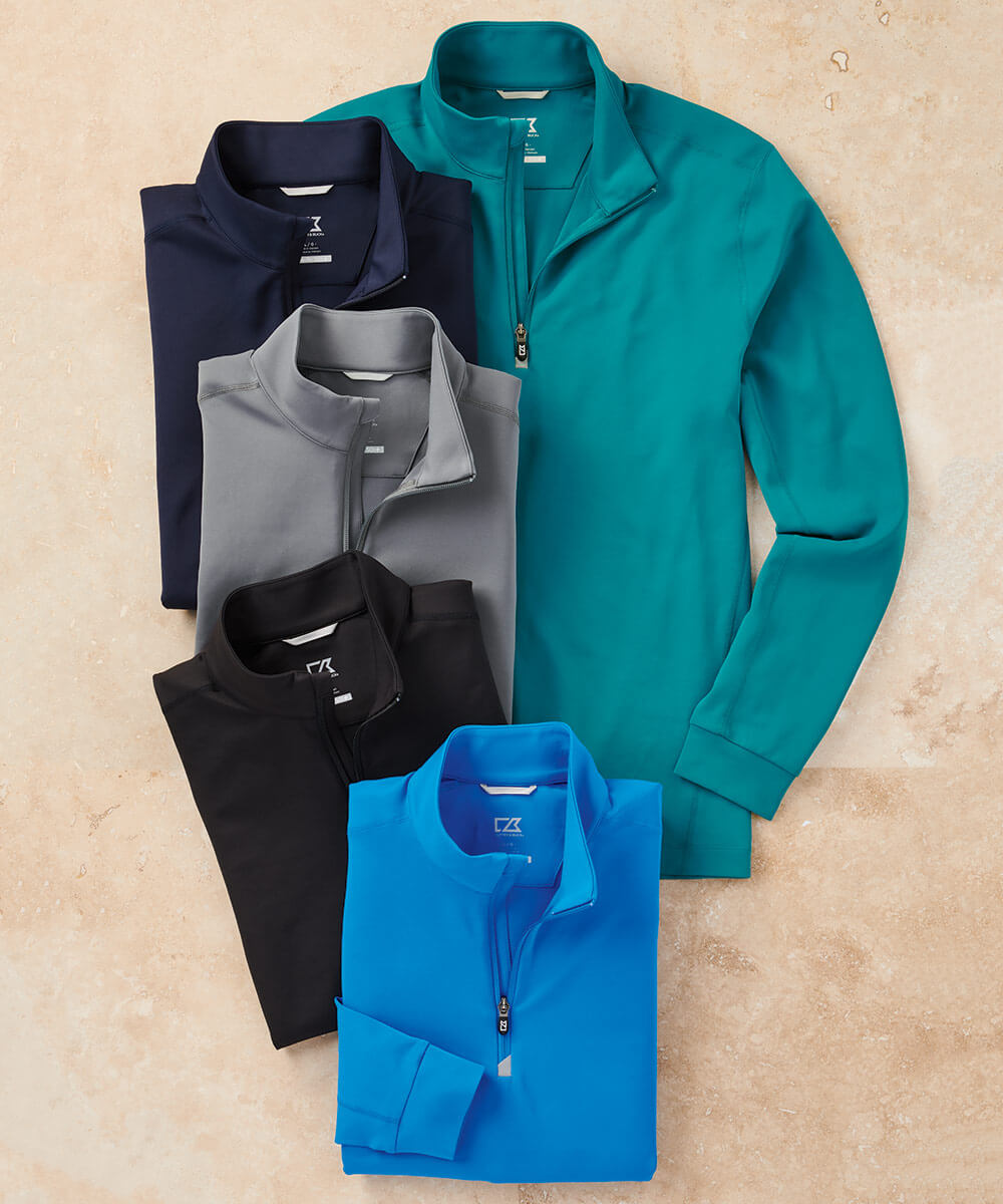 Cutter & Buck Traverse Half-Zip Pullover, Men's Big & Tall