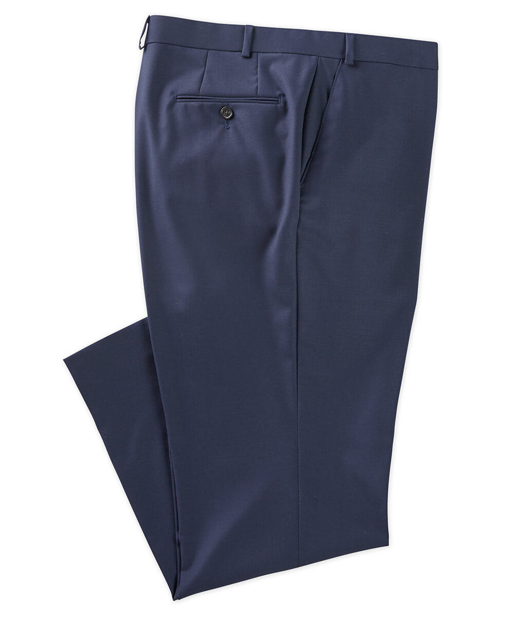 Lauren Ralph Lauren Suit Separates Flat Front Slacks, Men's Big & Tall