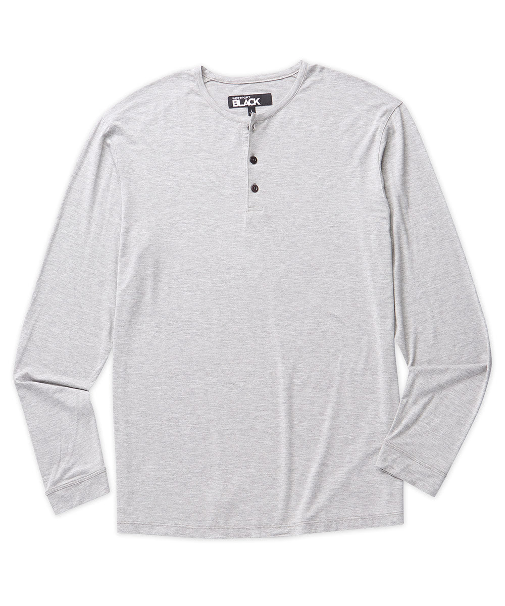 Westport Black Lounge Henley, Men's Big & Tall