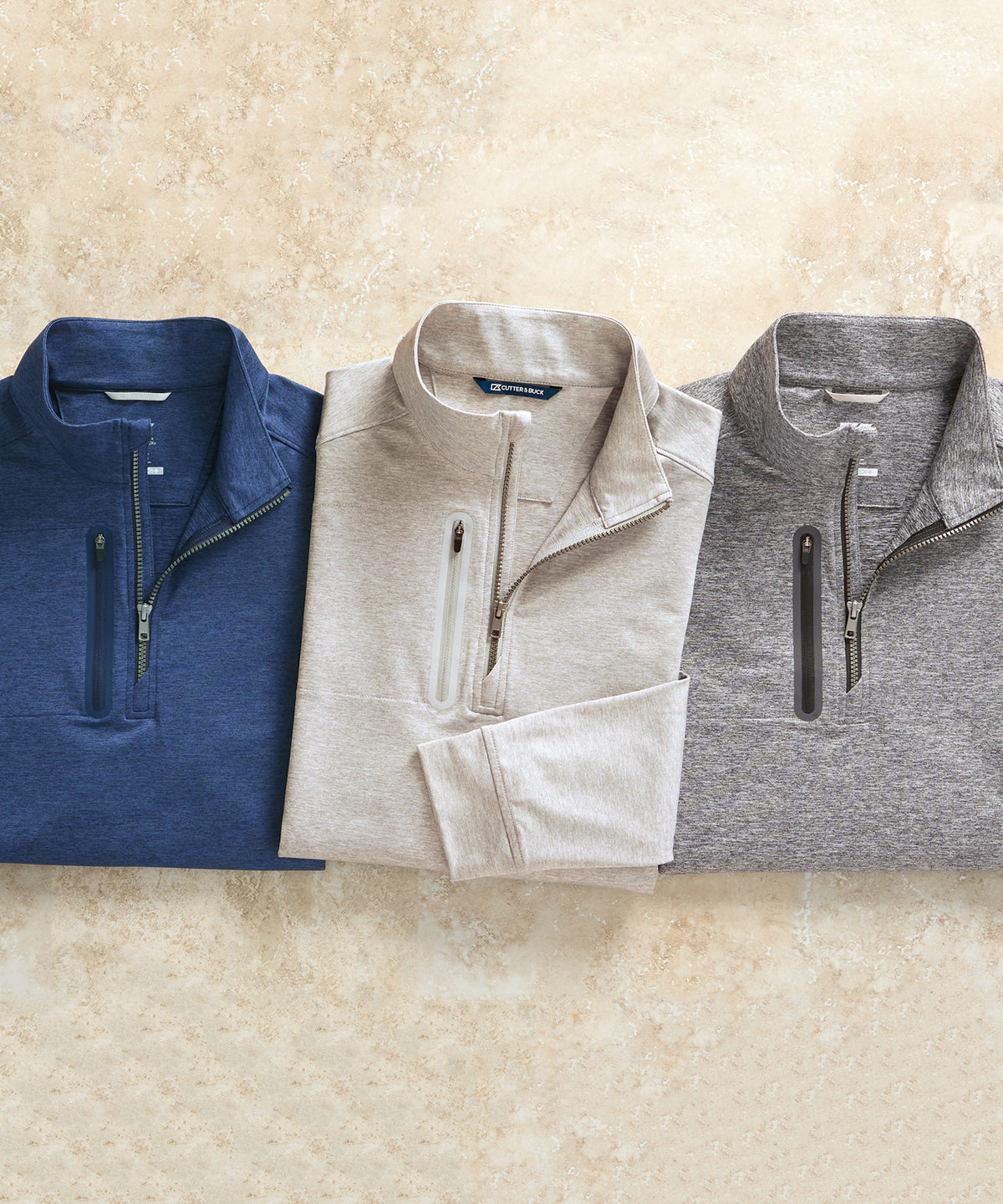Cutter & Buck Drytec Stealth Half-Zip, Men's Big & Tall
