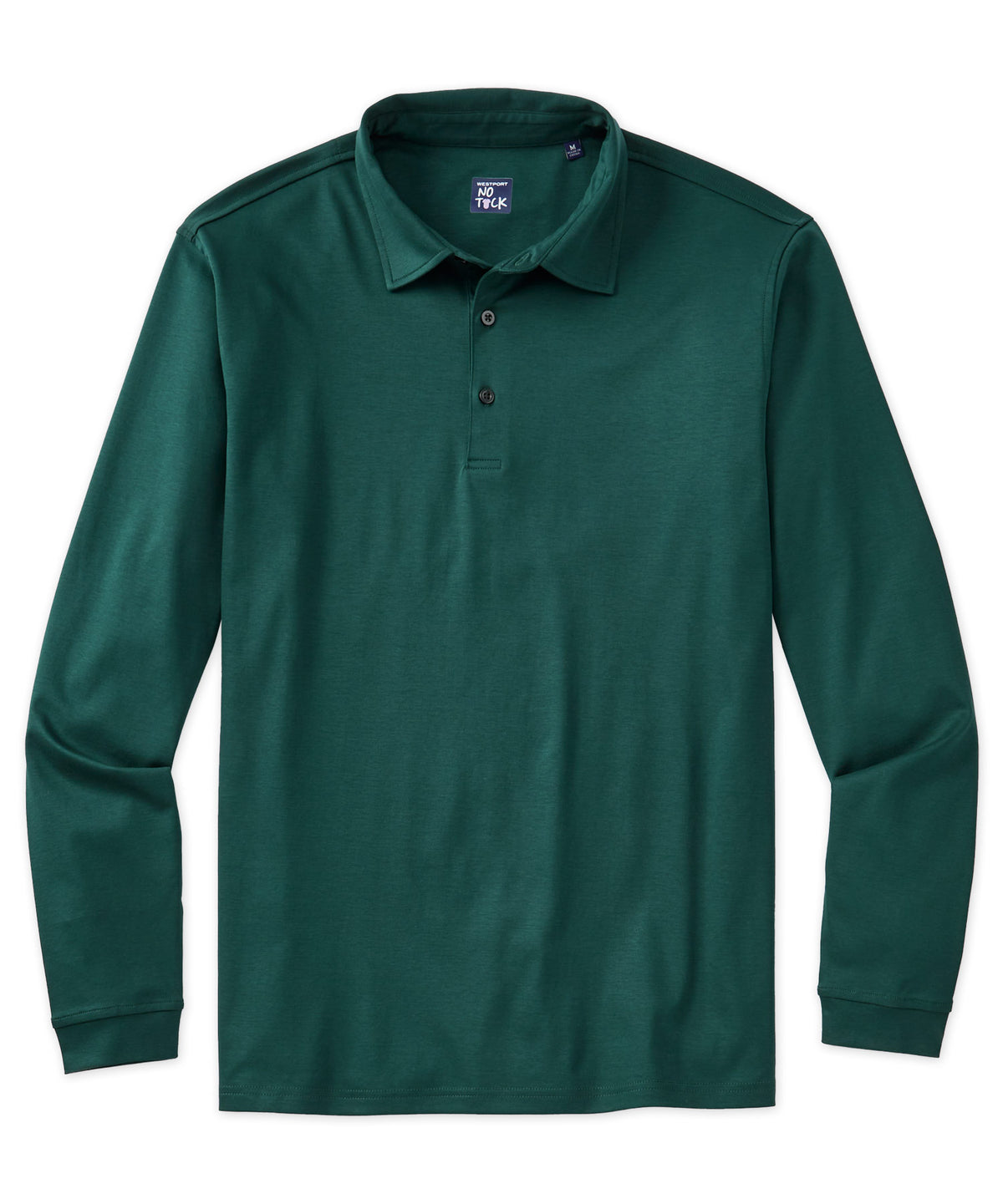 Westport No-Tuck Long Sleeve LustreTech Stretch Cotton Performance Polo, Men's Big & Tall