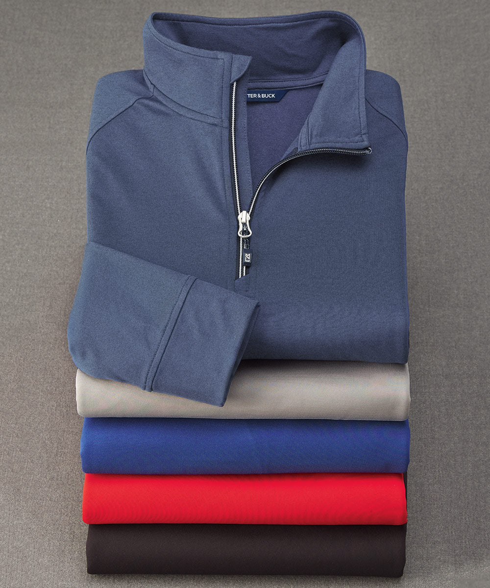 Cutter & Buck Adapt Eco Half-Zip Stretch Pullover, Men's Big & Tall