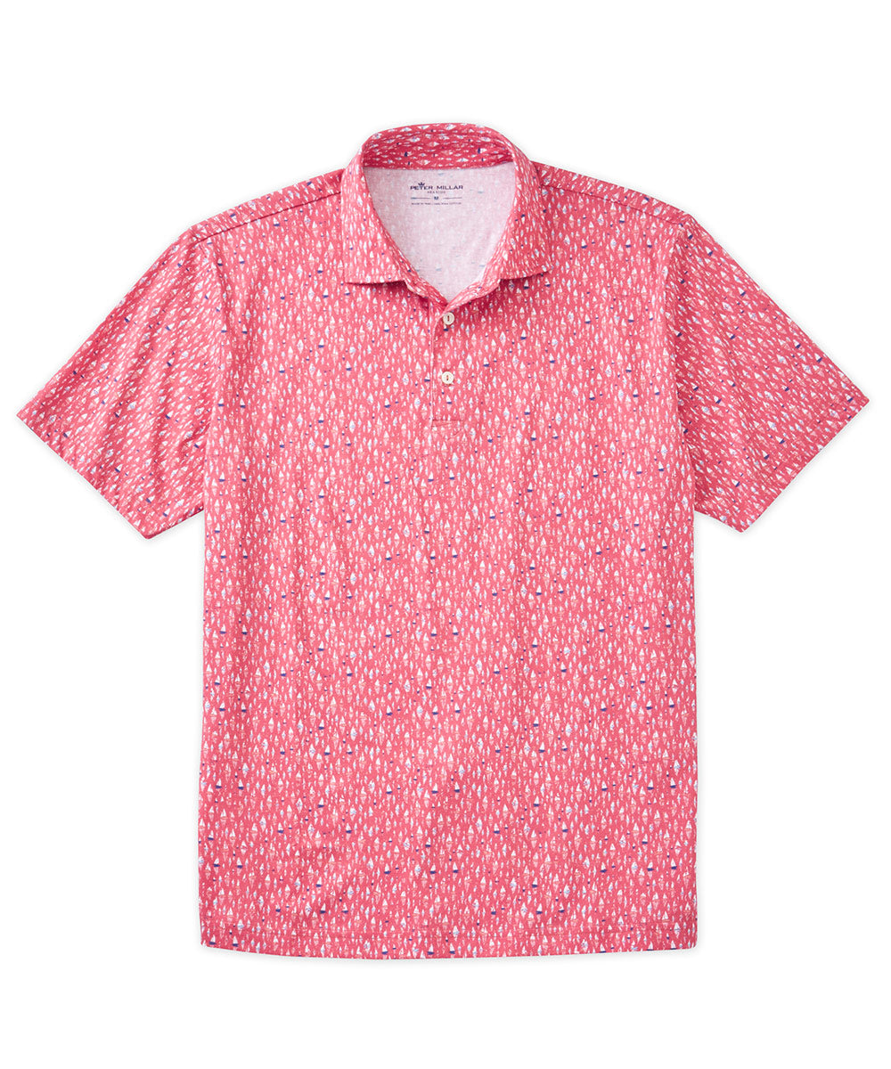 Peter Millar Regatta Print Polo Shirt, Men's Big & Tall