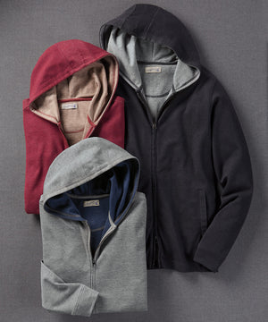 Westport Lifestyle Melange Full-Zip Hoodie