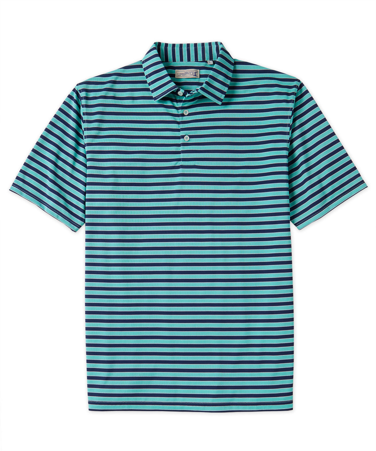Westport Lifestyle Stripe Mesh Polo, Men's Big & Tall