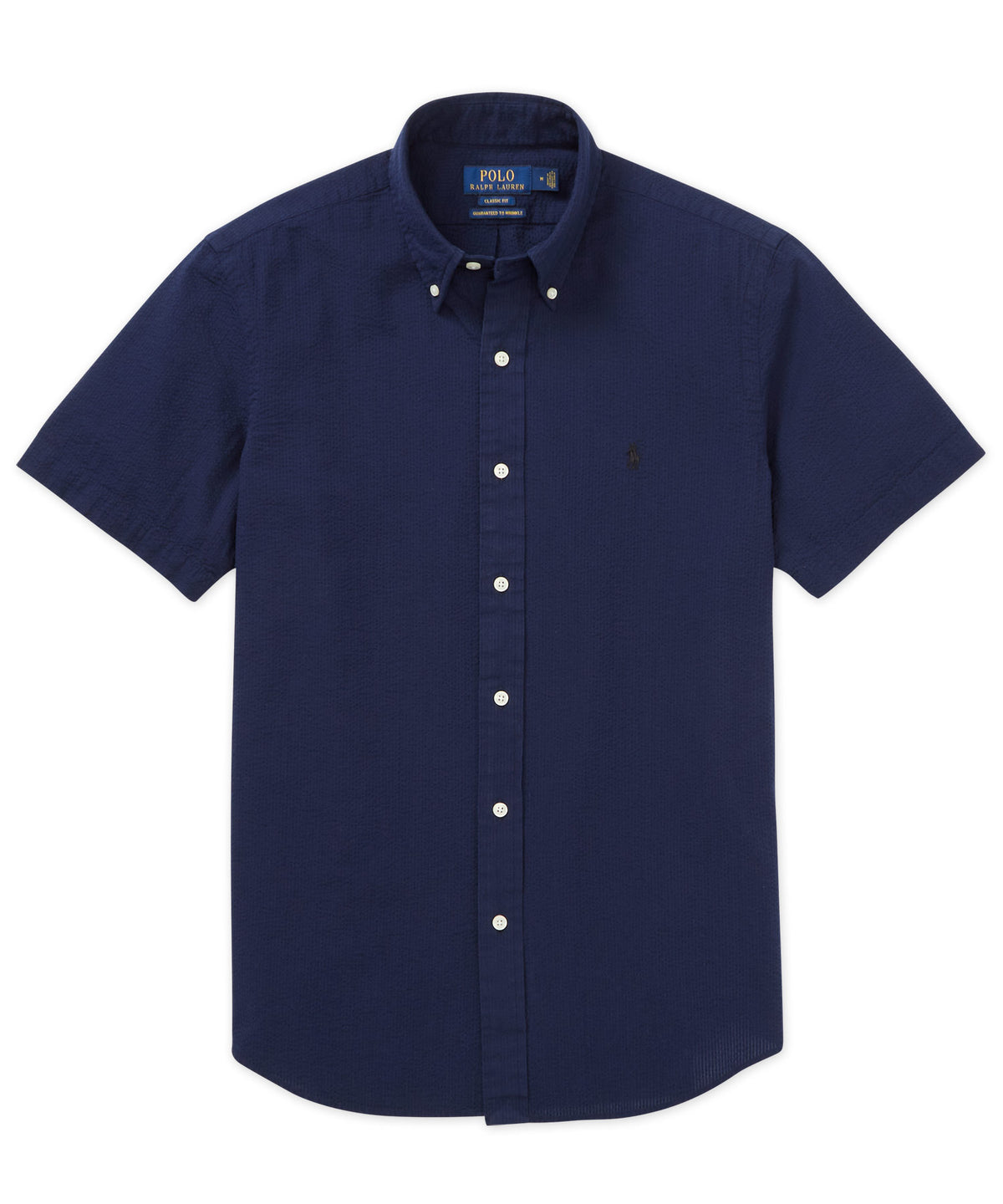 Polo Ralph Lauren Short Sleeve Button Down Collar Seersucker Sport Shirt, Men's Big & Tall