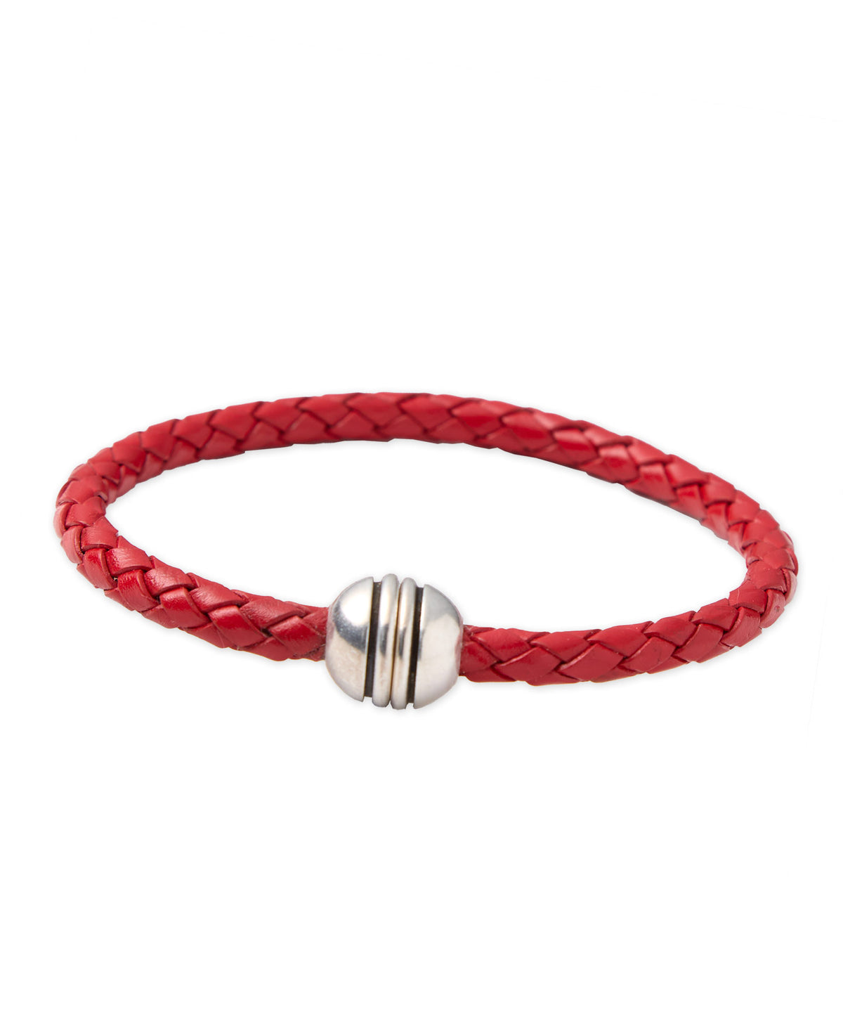 Torino Woven Single Ball Magnetic Clasp Bracelet, Men's Big & Tall