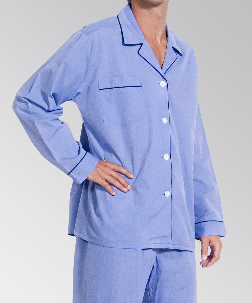 Majestic Big & Tall Long Sleeve Cotton Pajamas Set | Westport Big & Tall Majestic Big & Tall Long Sleeve Cotton Pajamas Set | Westport Big & Tall
