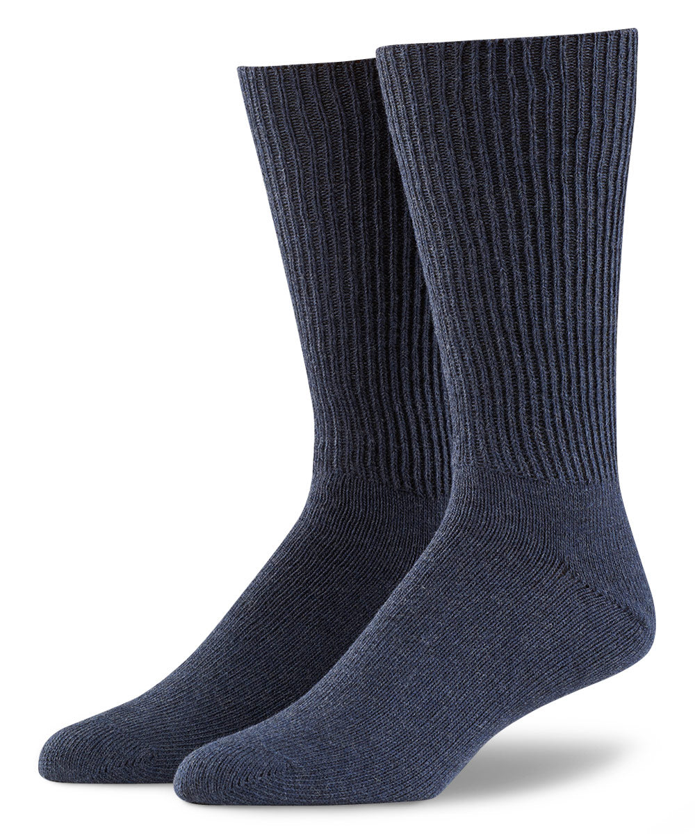 Simcan Comfort Hosiery Mid-Calf Non-Binding Socks, Men's Big & Tall