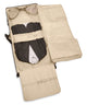 Open wardrobe suitcase with interior garment storage pockets and side zip flap